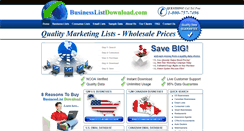 Desktop Screenshot of businesslistdownload.com
